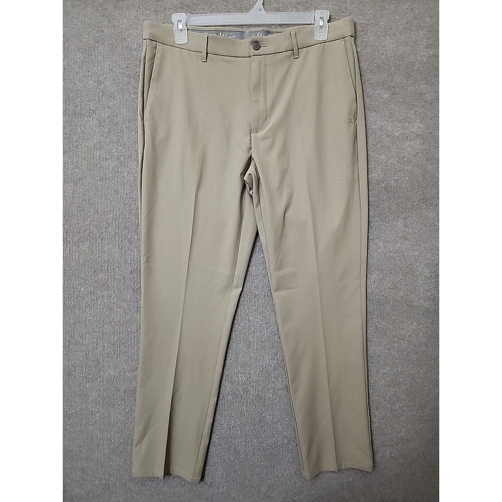 Penguin Golf Pants Mens 36x32 Tan Performance Stretch LIghtweight